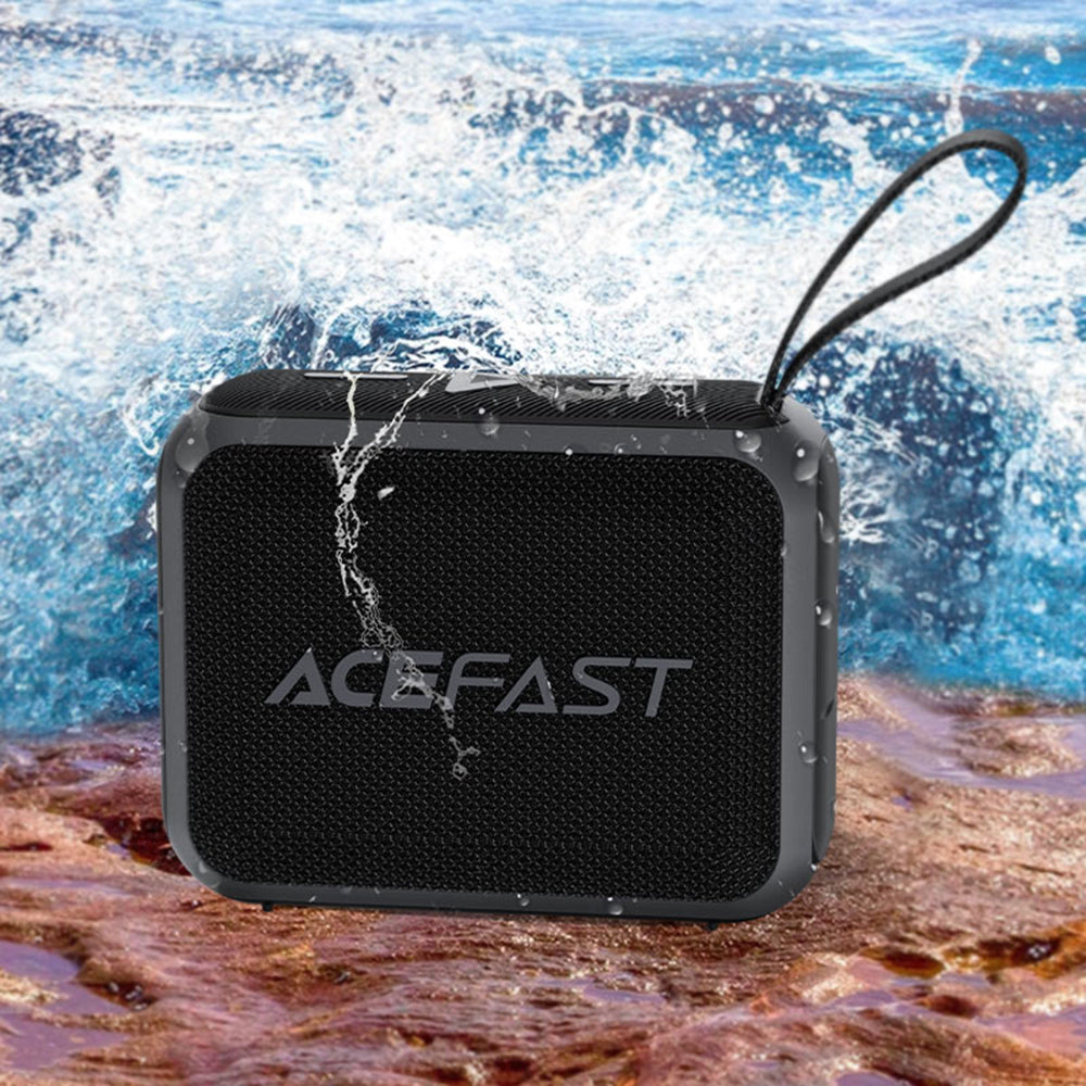 Boxa Portabila Bluetooth Acefast K4 Go, 5W, Waterproof, Neagra