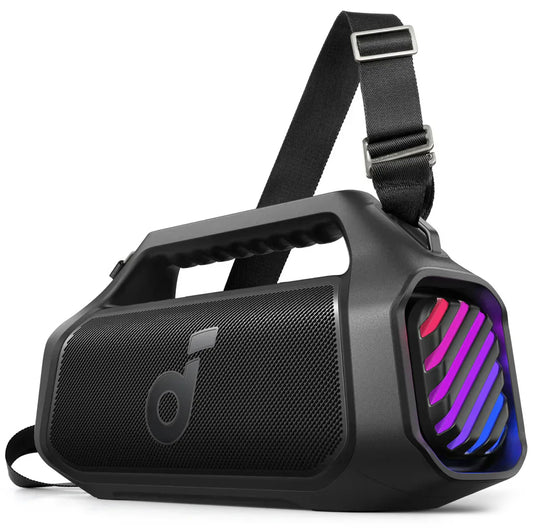 Boxa Portabila Bluetooth Anker Soundcore Boom 2 Plus, 140W, TWS, RGB, Waterproof, Neagra A3134011