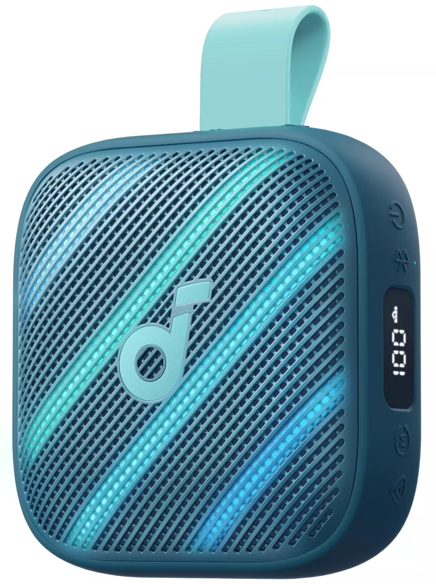 Boxa Portabila Bluetooth Anker SoundCore Boom Go 3i, 15W, TWS, RGB, Waterproof, Albastra, Resigilata D5103030