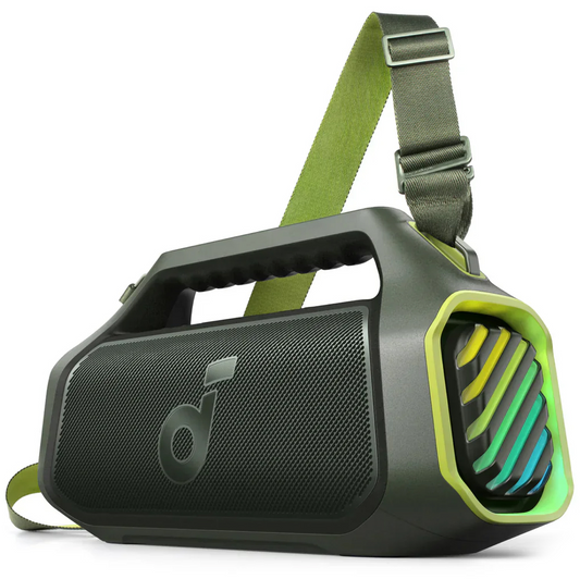 Boxa Portabila Bluetooth Anker SoundCore Boom 2 Plus, 140W, TWS, RGB, Waterproof, Verde, Resigilata A3134061
