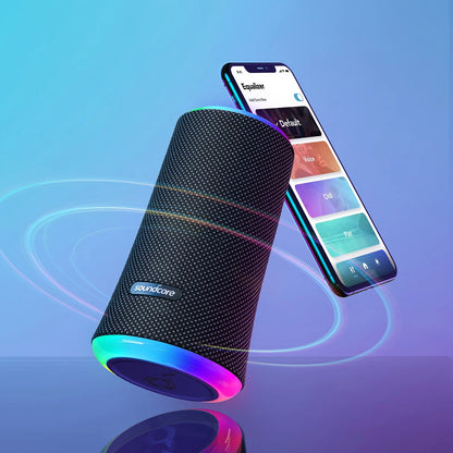 Boxa Bluetooth Anker SoundCore Flare 2, 20W, RGB, Waterproof, Neagra A3165G11