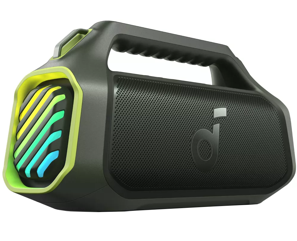 Boxa Portabila Bluetooth Anker SoundCore Boom 2 Plus New Version, 140W, TWS, RGB, Waterproof, Verde A3134062