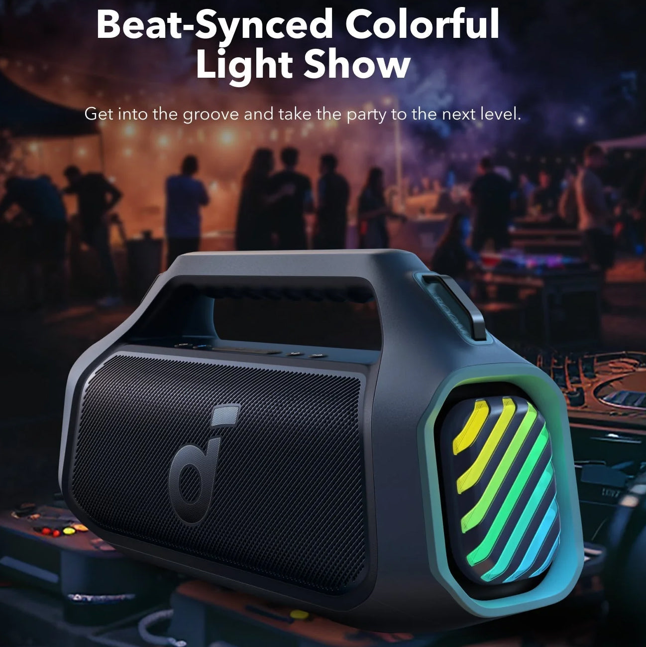 Boxa Portabila Bluetooth Anker SoundCore Boom 2 Plus, 140W, TWS, RGB, Waterproof, Albastra A3134031