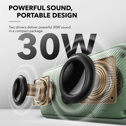 Boxa Portabila Bluetooth Anker SoundCore Motion 300, 30W, TWS, Waterproof, Verde A3135061