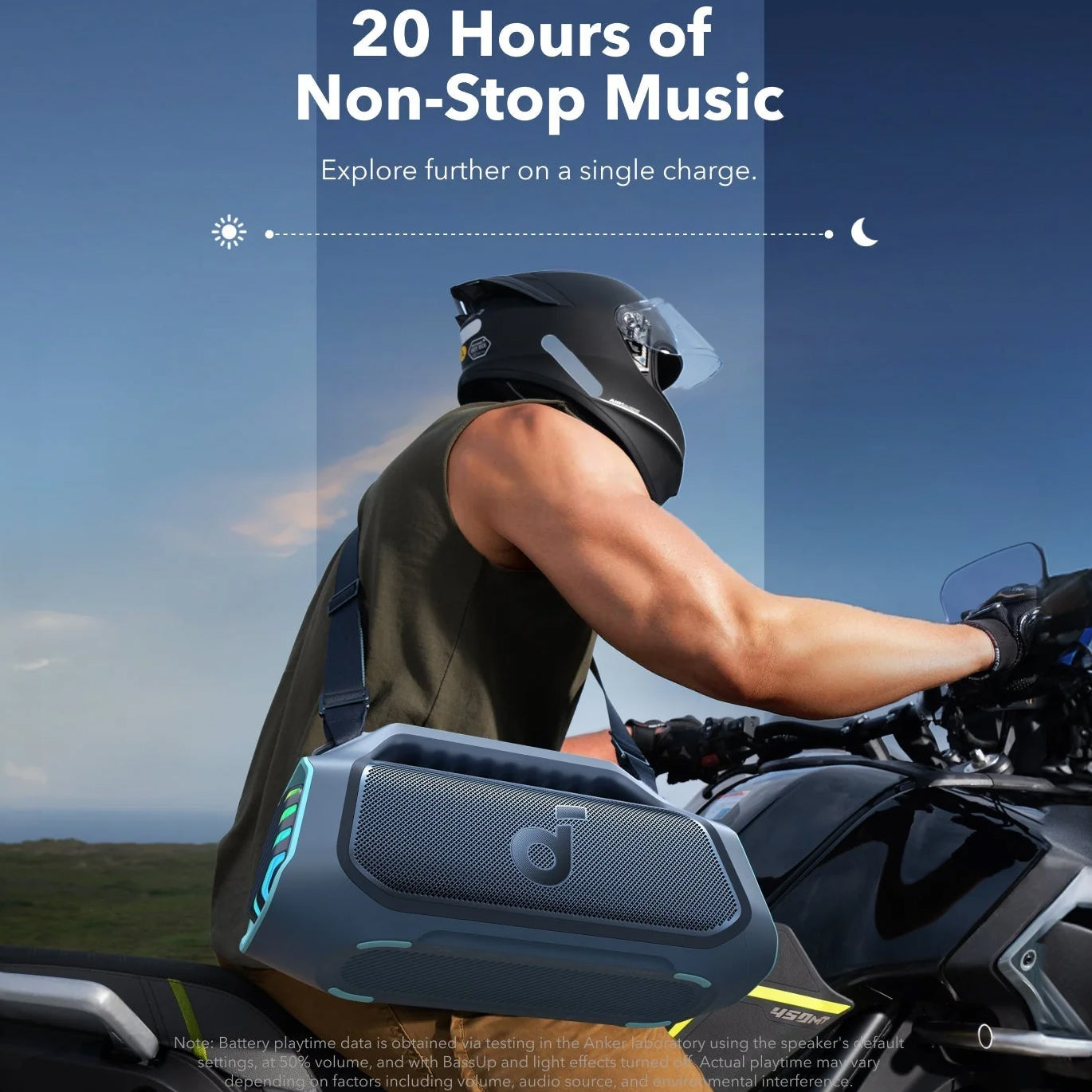 Boxa Portabila Bluetooth Anker Soundcore Boom 2 Plus, 140W, RGB, Waterproof, Albastra A3134031