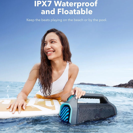 Boxa Portabila Bluetooth Anker SoundCore Boom 2 Plus, 140W, TWS, RGB, Waterproof, Albastra A3134031