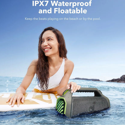 Boxa Portabila Bluetooth Anker Soundcore Boom 2 Plus, 140W, RGB, Waterproof, Verde A3134061