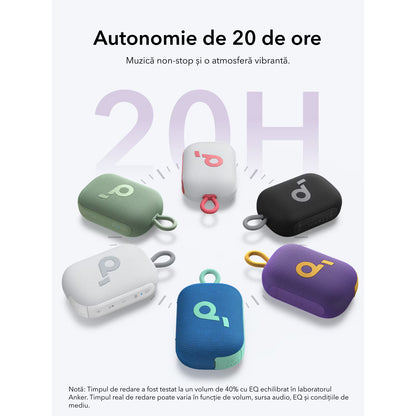 Boxa Portabila Bluetooth Anker SoundCore Select 4 Go, 5W, TWS, Waterproof, Mov A31X10Q1