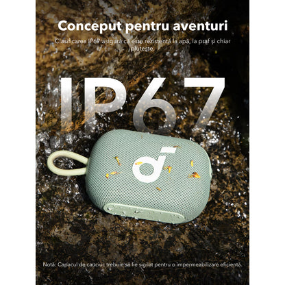 Boxa Portabila Bluetooth Anker SoundCore Select 4 Go, 5W, TWS, Waterproof, Verde A31X1061