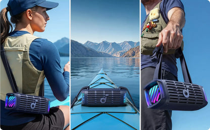 Boxa Portabila Bluetooth Anker SoundCore Boom 3i, 50W, RGB, Waterproof, Albastra D5100030