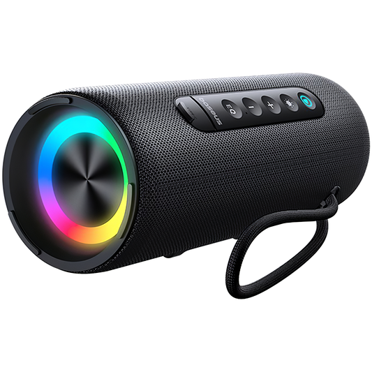 Boxa Portabila Bluetooth Baseus AeQur V020, 2 x 7.5W, TWS, RGB, Waterproof, Neagra A20067900117-00