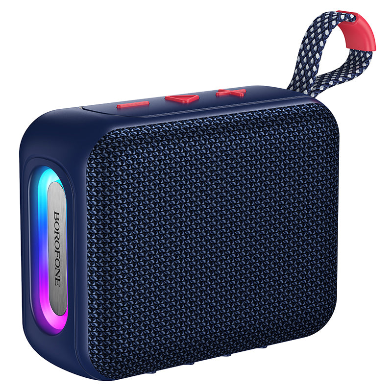 Boxa Portabila Bluetooth Borofone BR106 Felicitous, 8W, TWS, RGB, Bleumarin