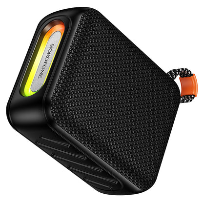 Boxa Portabila Bluetooth Borofone BR106 Felicitous, 8W, TWS, RGB, Neagra