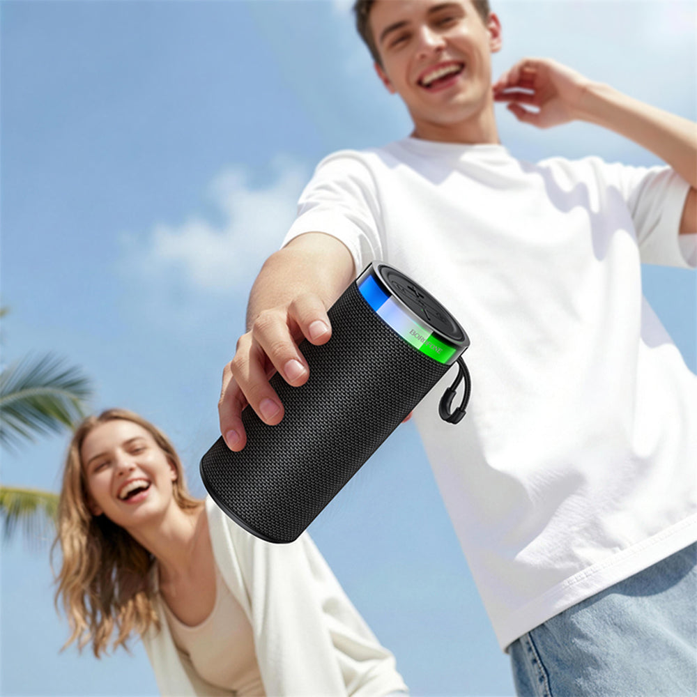 Boxa Portabila Bluetooth Borofone BR105 Loud, 10W, TWS, RGB, Gri