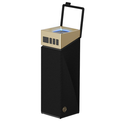 Boxa Portabila Bluetooth Bugani Brief TT, 60W, RGB, Waterproof, Neagra Aurie