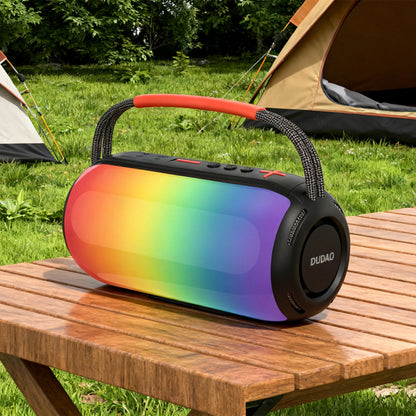 Boxa Portabila Bluetooth Dudao Y21, 2 x 5W, TWS, RGB, Neagra