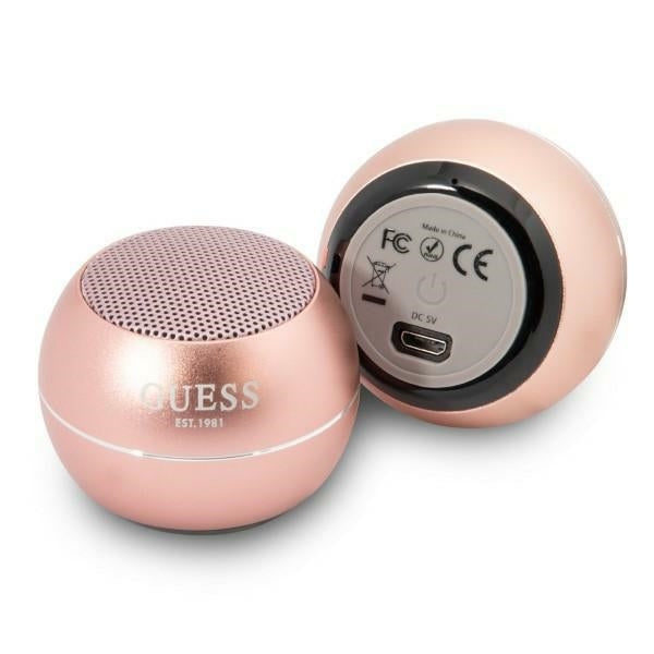Boxa Portabila Bluetooth Guess, 3W, Roz