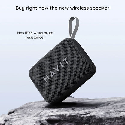 Boxa Portabila Bluetooth HAVIT SK874BT, 8W, Waterproof, Neagra