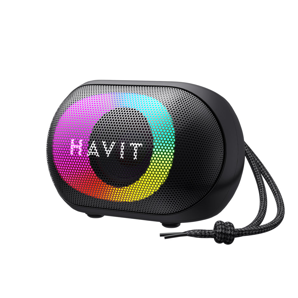 Boxa Portabila Bluetooth HAVIT SK885BT, 8W, RGB, Waterproof, Neagra