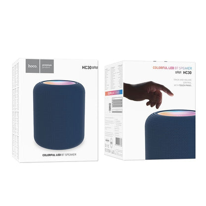Boxa Portabila Bluetooth HOCO HC30, 5W, TWS, RGB, Albastra
