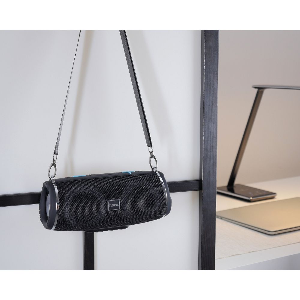 Boxa Portabila Bluetooth HOCO HC12, 10W, RGB, Waterproof, Neagra