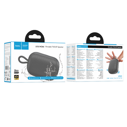 Boxa Portabila Bluetooth HOCO HC46, 7W, TWS, Gri