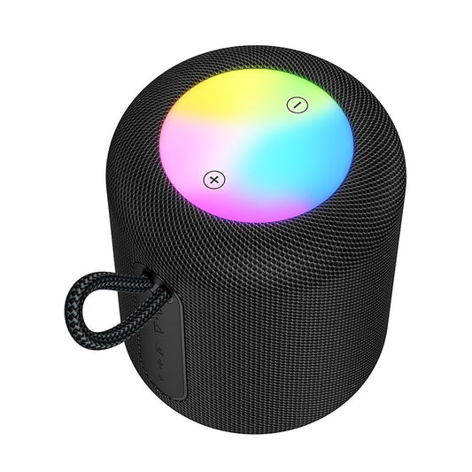 Boxa Portabila Bluetooth HOCO HC30, 5W, TWS, RGB, Neagra