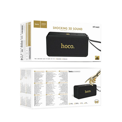 Boxa Portabila Bluetooth HOCO HT1 Max, 2 x 20W, TWS, Neagra