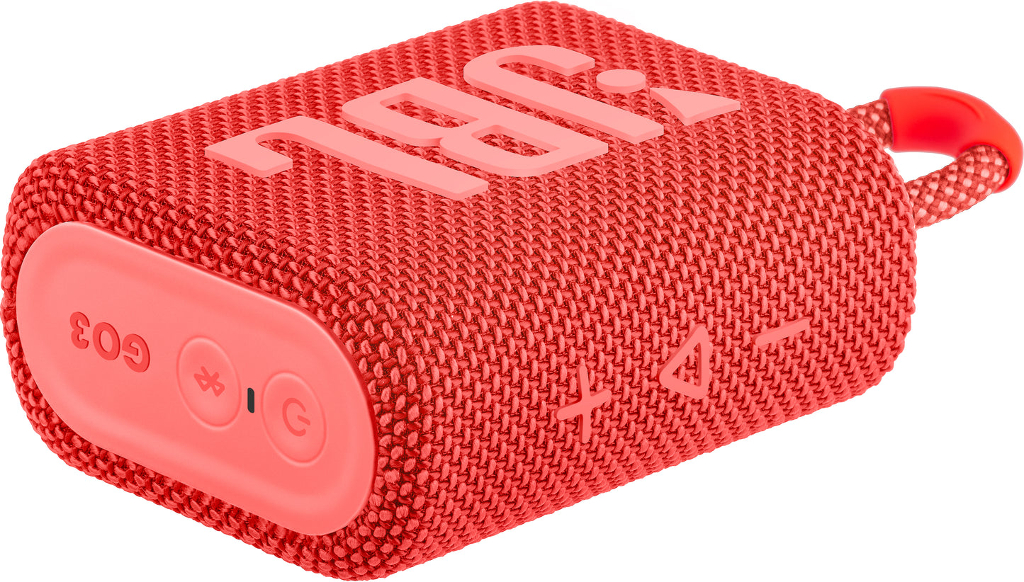 Boxa Portabila Bluetooth JBL GO 3, 4.2W, Pro Sound, Waterproof, Rosie JBLGO3RED