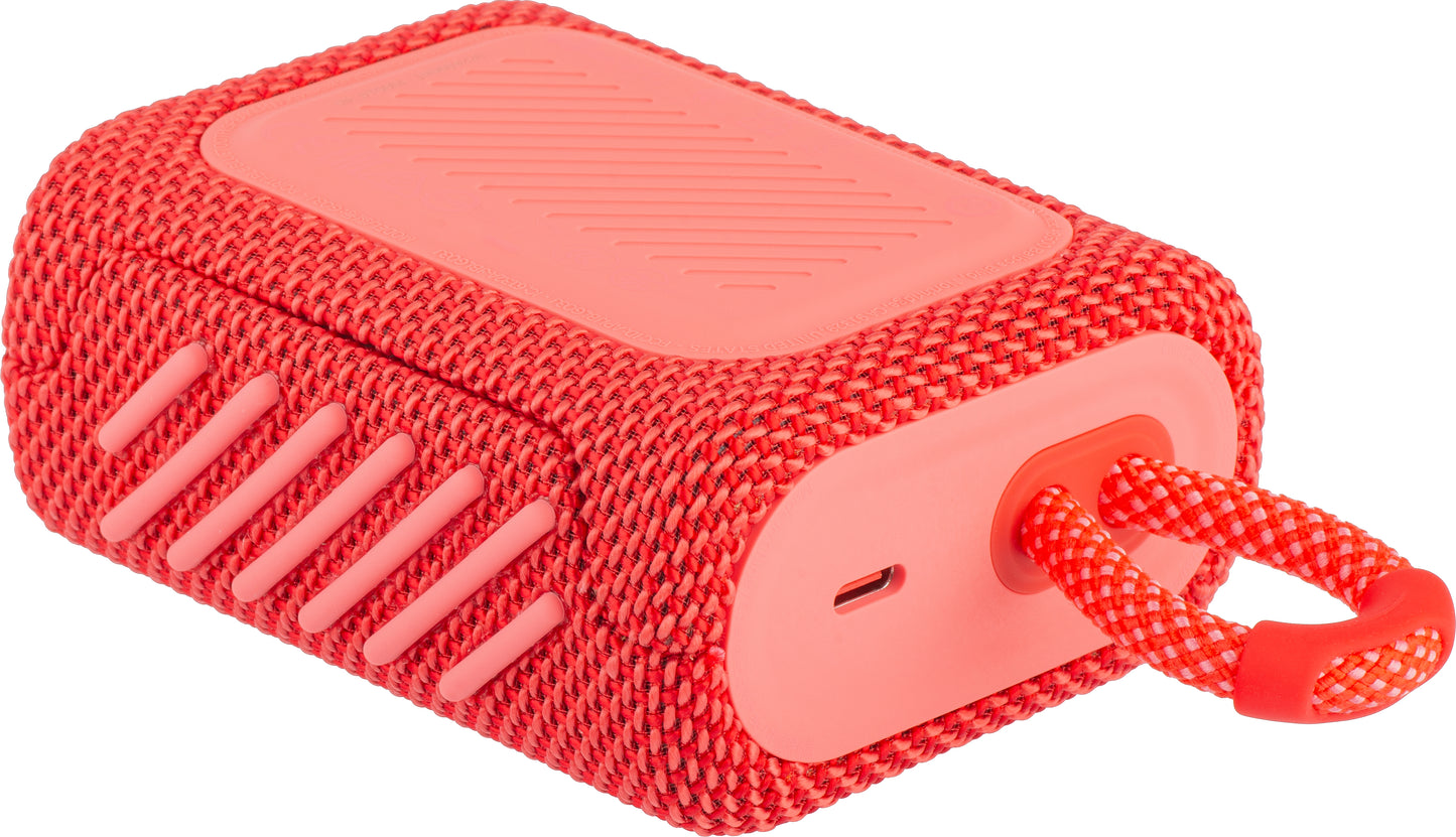 Boxa Portabila Bluetooth JBL GO 3, 4.2W, Pro Sound, Waterproof, Rosie JBLGO3RED