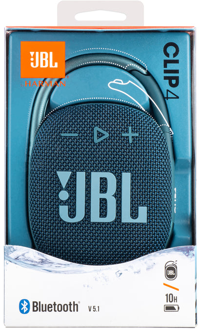 Boxa Portabila Bluetooth JBL Clip 4, 5W, Pro Sound, Waterproof, Albastra JBLCLIP4BLU