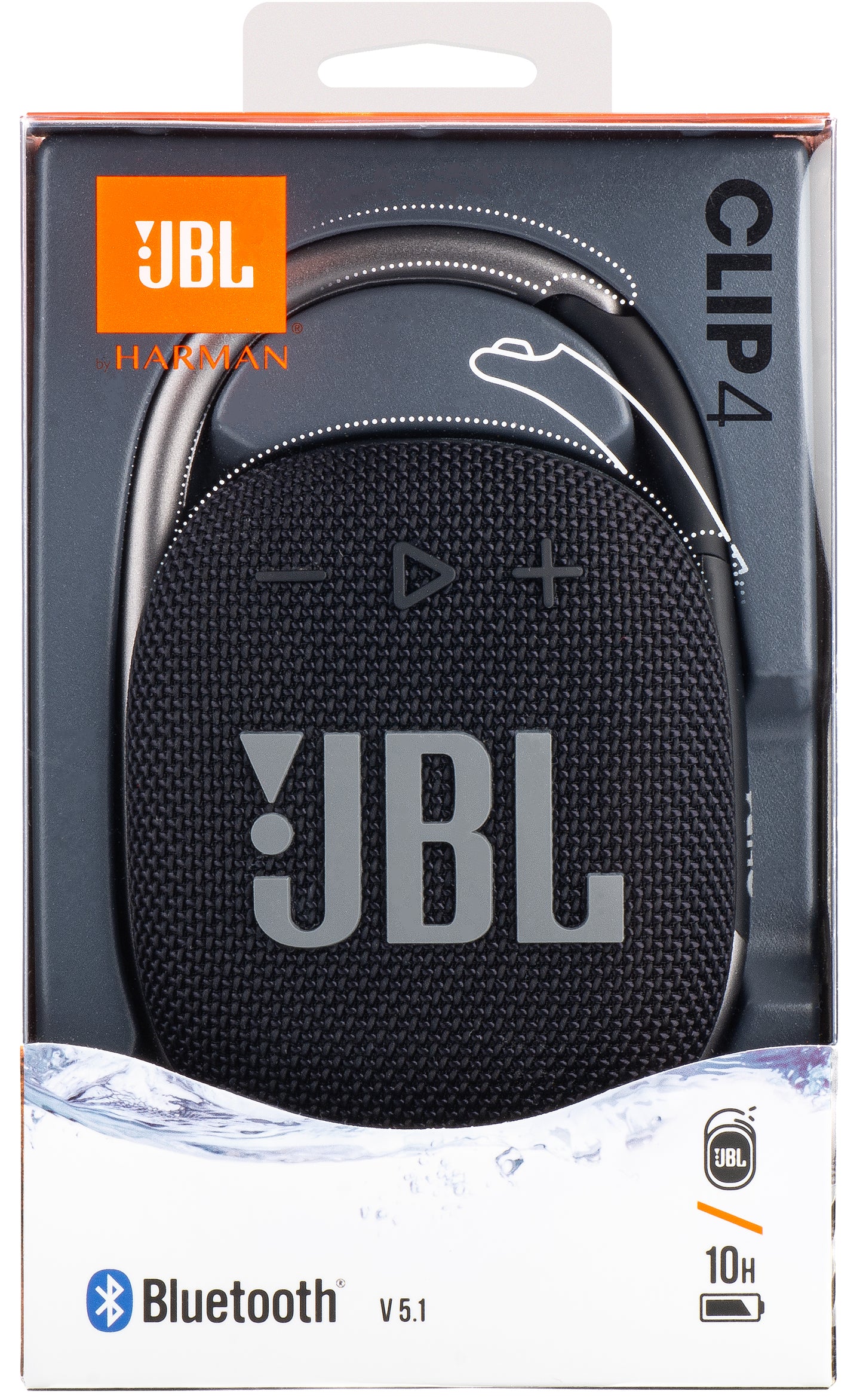 Boxa Portabila Bluetooth JBL Clip 4, 5W, Pro Sound, Waterproof, Neagra JBLCLIP4BLK