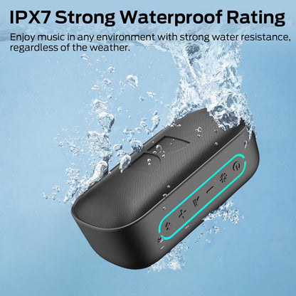 Boxa Portabila Bluetooth Monster S150, 14W, TWS, RGB, Waterproof, Neagra
