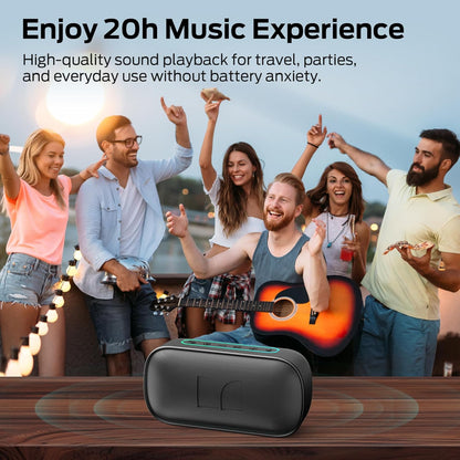 Boxa Portabila Bluetooth Monster S150, 14W, TWS, RGB, Waterproof, Neagra