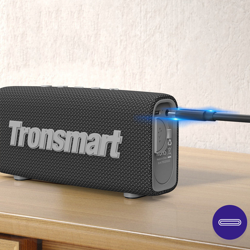 Boxa Portabila Bluetooth Tronsmart Trip, 10W, TWS, Waterproof, Neagra