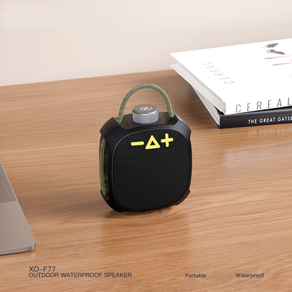 Boxa Portabila Bluetooth XO Design F77, TWS, RGB, Waterproof, Neagra