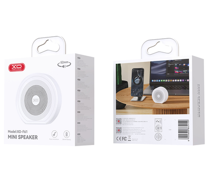 Boxa Portabila Bluetooth XO Design F61, 3W, TWS, Alba