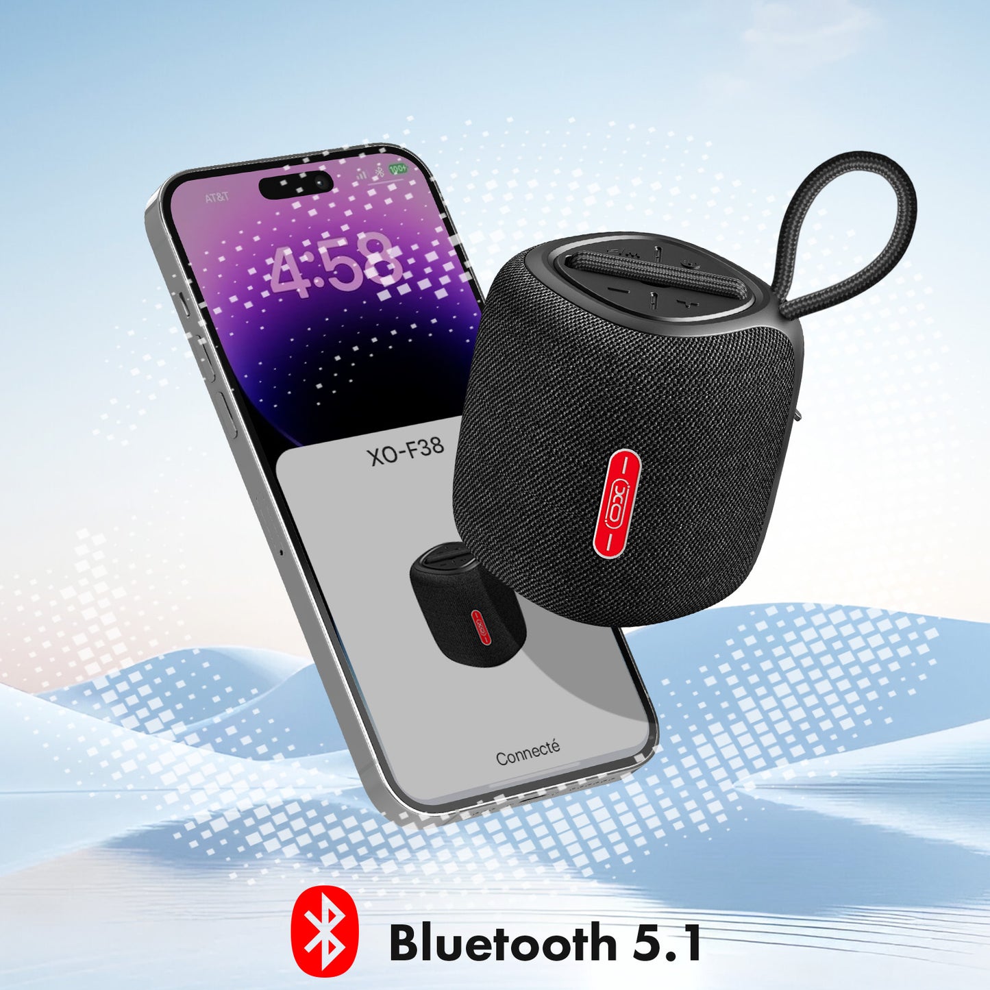Boxa Portabila Bluetooth XO Design F38, 5W, Neagra