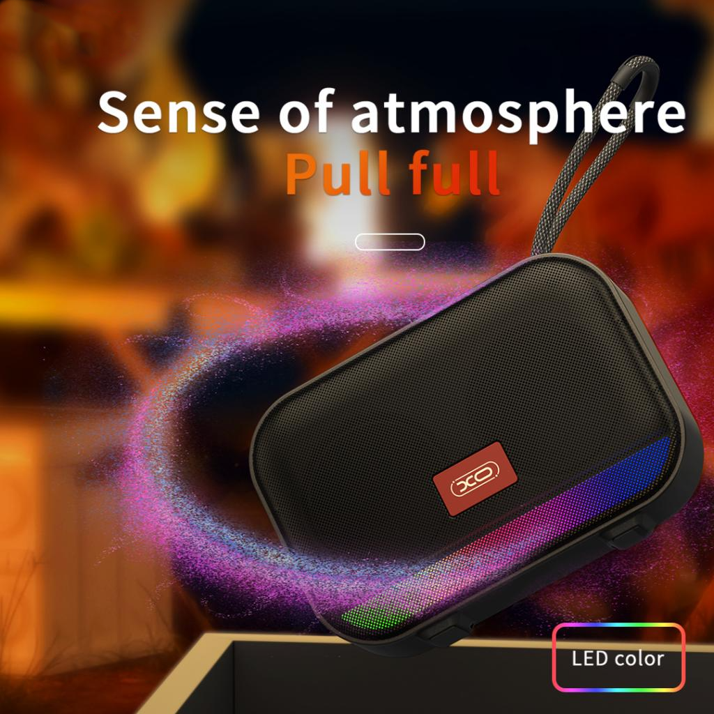 Boxa Portabila Bluetooth XO Design F66, 5W, RGB, Neagra