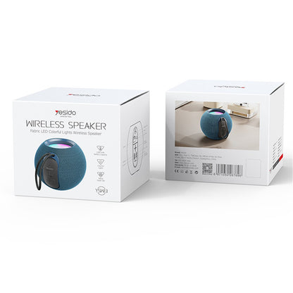 Boxa Portabila Bluetooth Yesido YSW13, 5W, RGB, Albastra