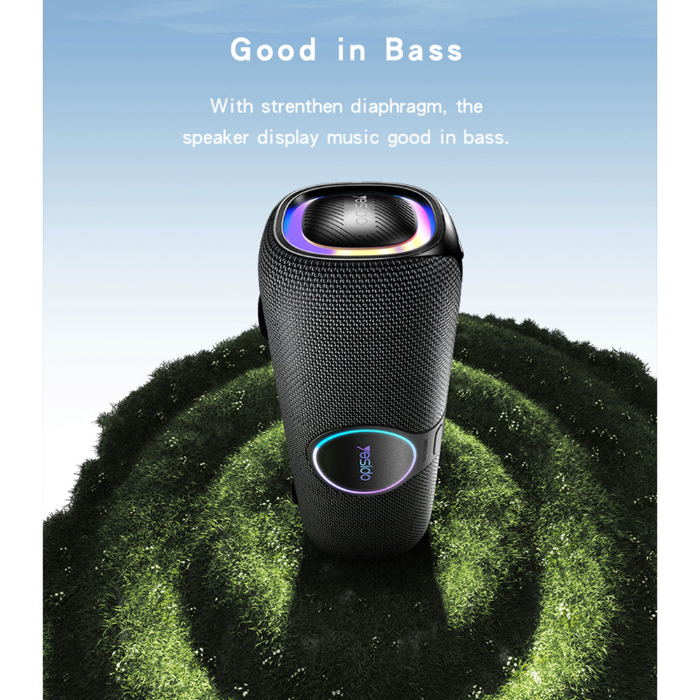 Boxa Bluetooth Yesido YSW21 Karaoke, 120W, RGB, Waterproof, Neagra