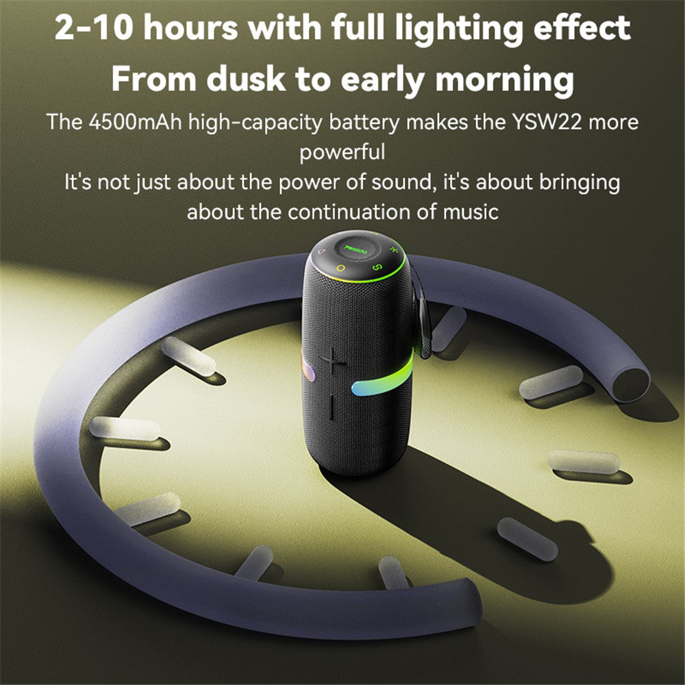Boxa Portabila Bluetooth Yesido YSW22, 30W, RGB, Waterproof, Neagra