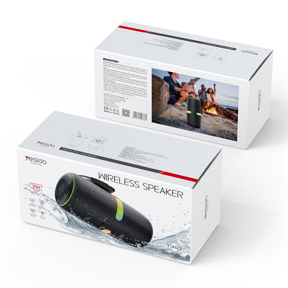 Boxa Portabila Bluetooth Yesido YSW22, 30W, RGB, Waterproof, Neagra