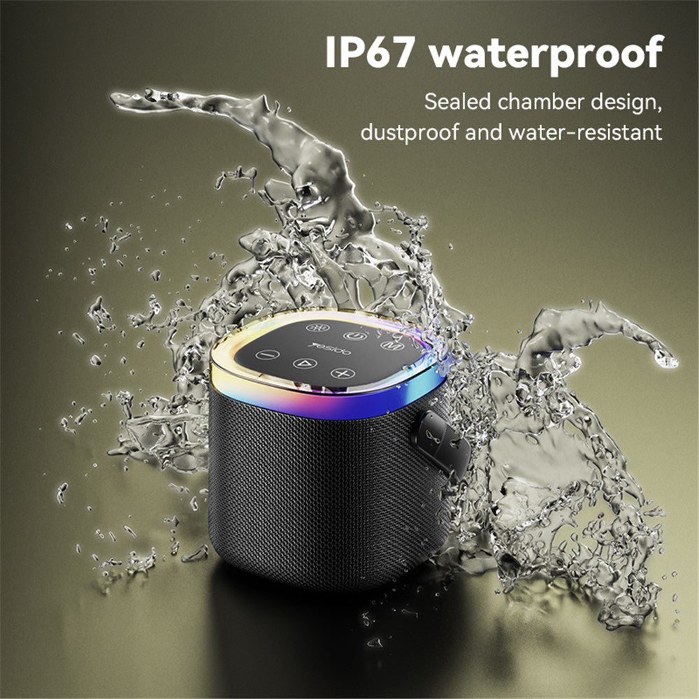 Boxa Portabila Bluetooth Yesido YSW25, 5W, RGB, Neagra