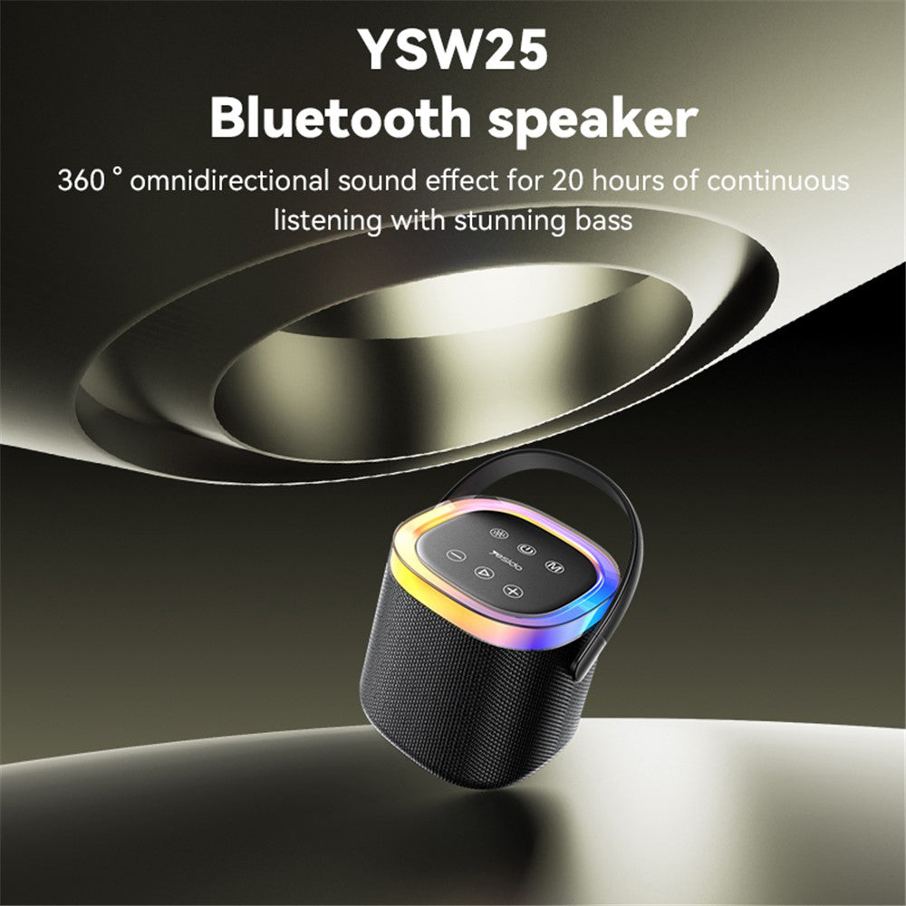 Boxa Portabila Bluetooth Yesido YSW25, 5W, RGB, Neagra