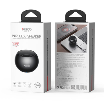 Boxa Bluetooth Yesido YSW33, 3W, Neagra