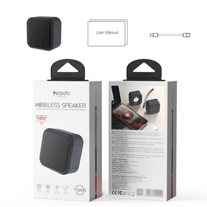 Boxa Portabila Bluetooth Yesido YSW35, 5W, TWS, Waterproof, Neagra