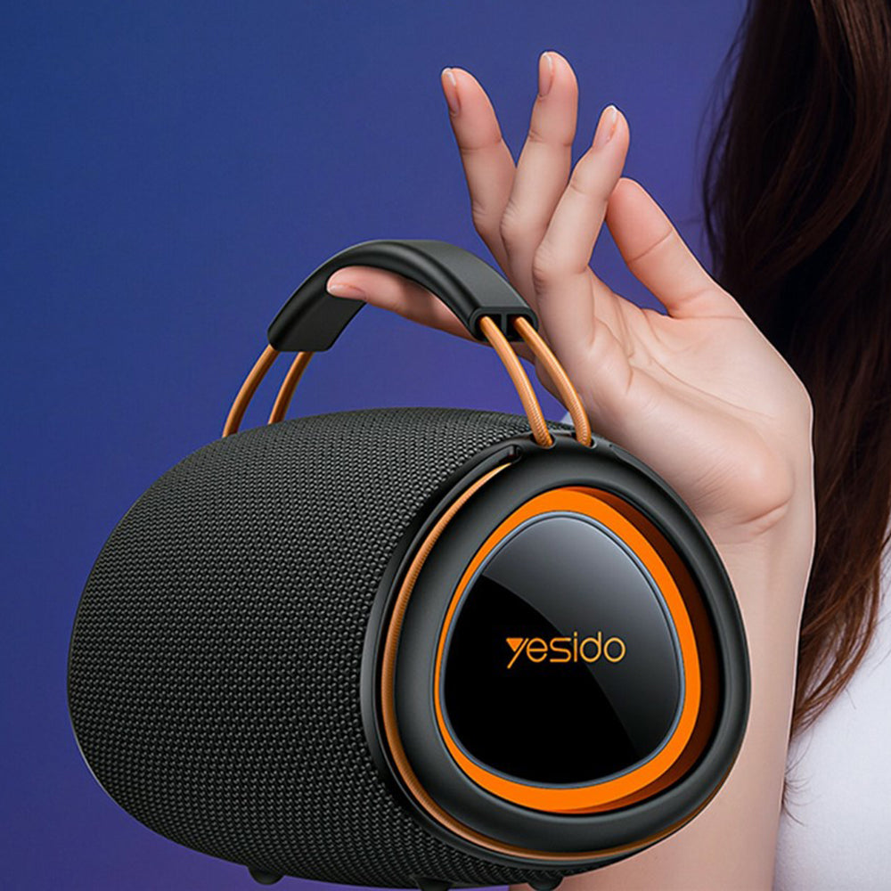 Boxa Portabila Bluetooth Yesido YSW39, 20W, TWS, RGB, Neagra