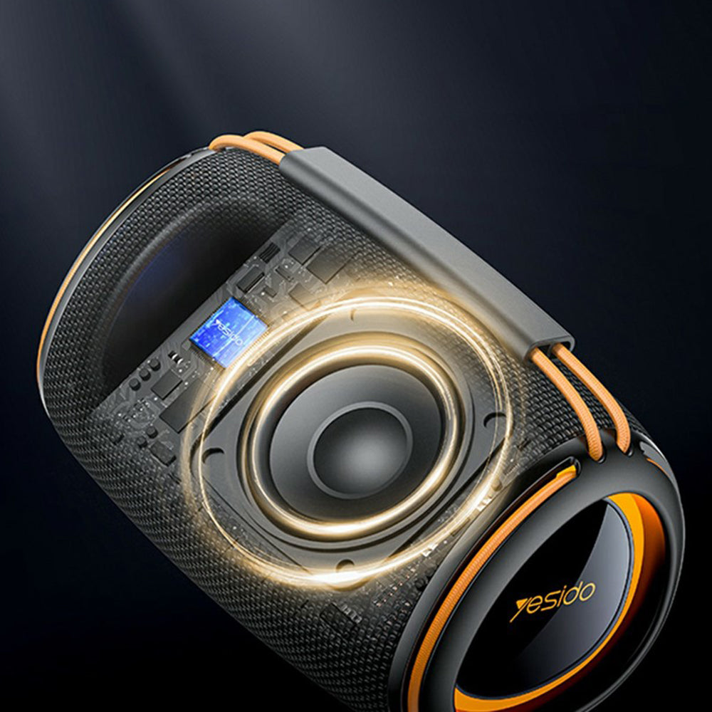 Boxa Portabila Bluetooth Yesido YSW39, 20W, TWS, RGB, Neagra