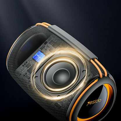 Boxa Portabila Bluetooth Yesido YSW39, 20W, TWS, RGB, Neagra